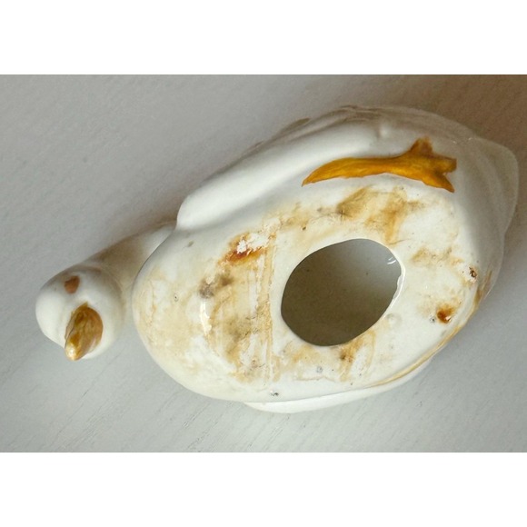 Simmons California Swan 1973 Porcelain Glazed White Figurine 5" Long And 3" Tall - Picture 7 of 8